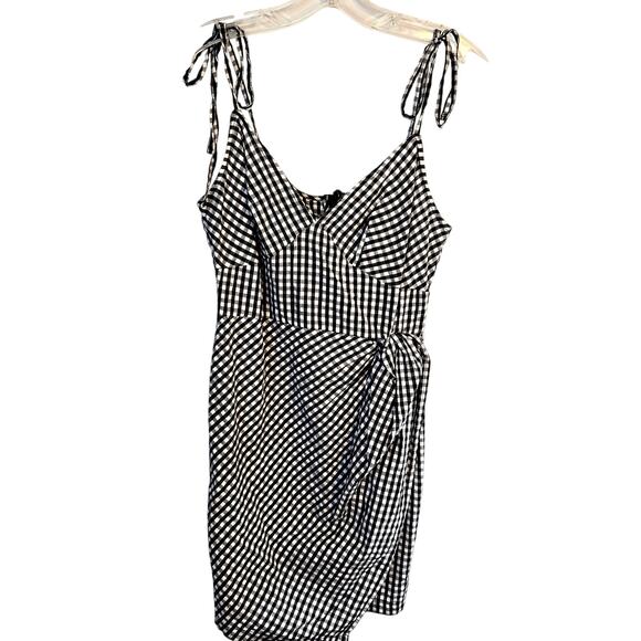 ASOS Women's Dress 4 White Black Sleeveless Bows  Sun Misses Size Small S - Picture 1 of 8